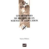 Les méthodes de recherche en sciences de l'éducation