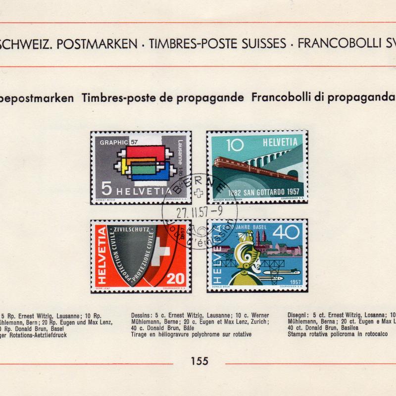Timbre-poste de propagande 1957