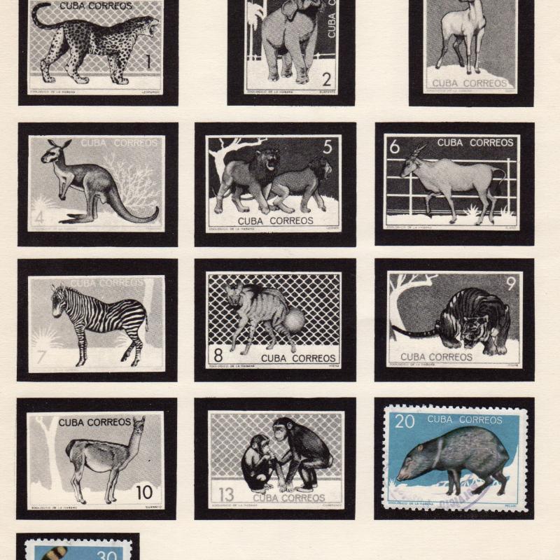 Mamiferos del zoologico de la Habana 1964